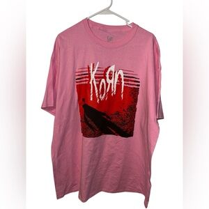 Korn Band T-Shirt Size XXL New Pink